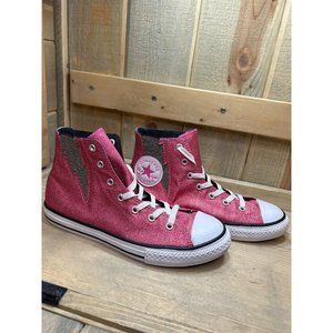 US5 Converse Chuck Taylor High-Top Pink Paper Boltz Sneakers junior EU37.5